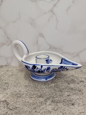Vintage Delft Blue Candle holder